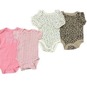 Indigo Baby Bundle Baby Girl Short & Long Sleeve Snap Closure Bodysuits